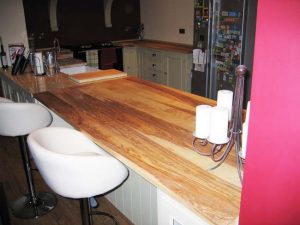 Beautiful olive ash kitchen tops to finish the installation.