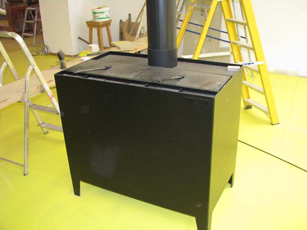 The monster wood-burning stove!