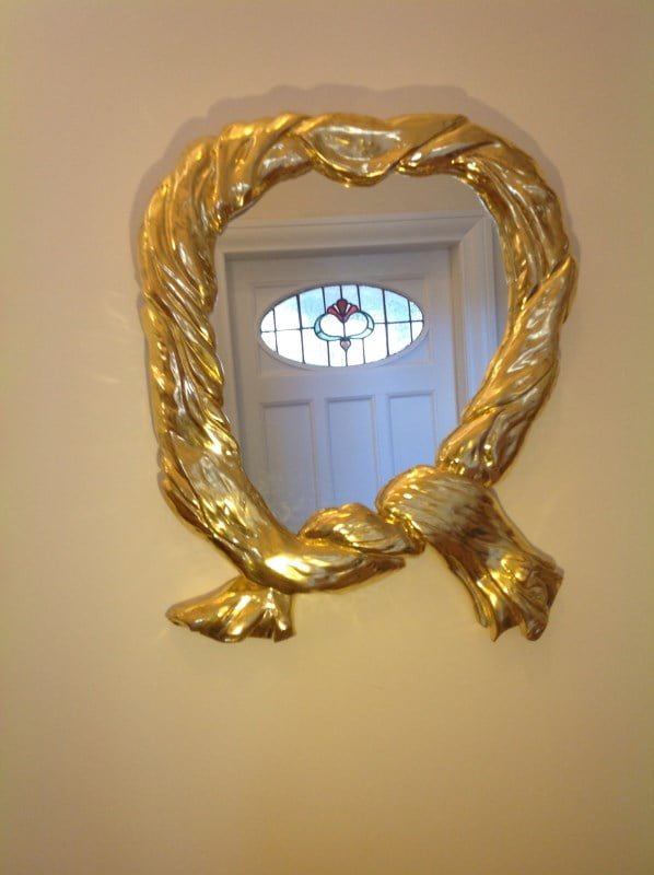 Charlie's scarf inspired gilded mirror