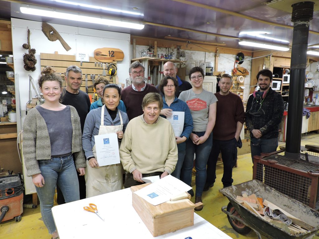 December Introductory course students at the Chippendale furniture school