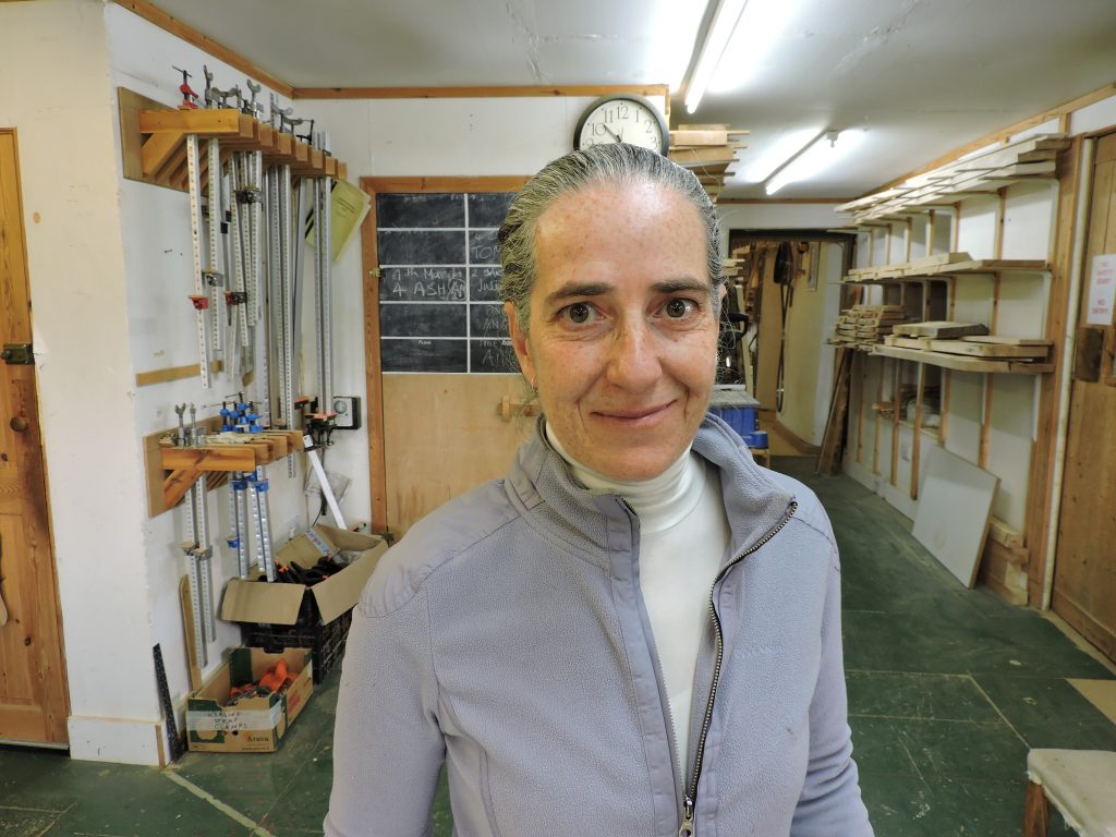 Belen Gallego at the Chippendale furniture school