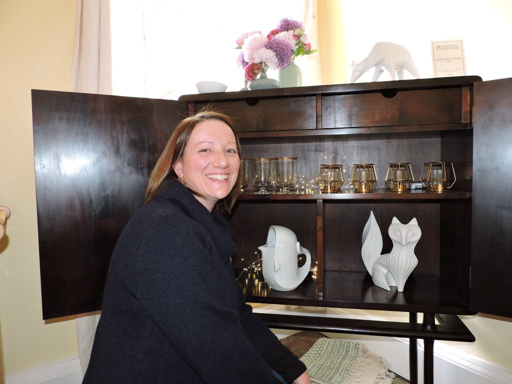 Heather Jones cabinet Chippendale furniture school