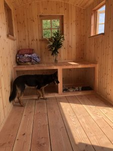 Eion Gibbs shepherd's hut interior